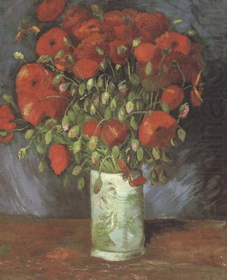 Vase wtih Red Poppies (nn040, Vincent Van Gogh